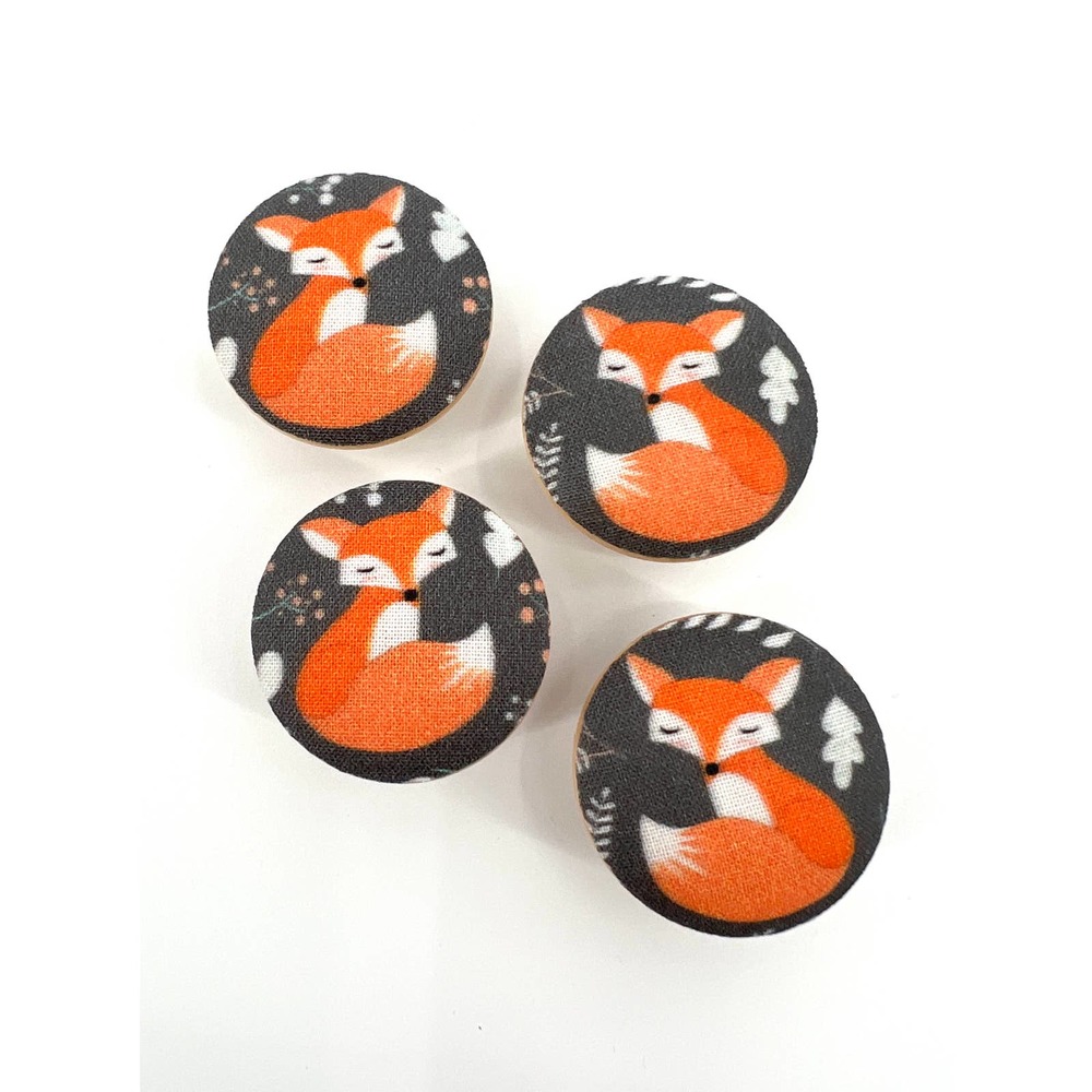 Little Fox Drawer Knob Pulls Handles Dresser Nursery Kids Bedroom Woodland